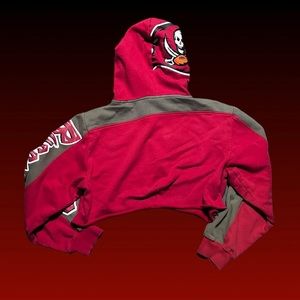 Buccaneers crop top hoodie